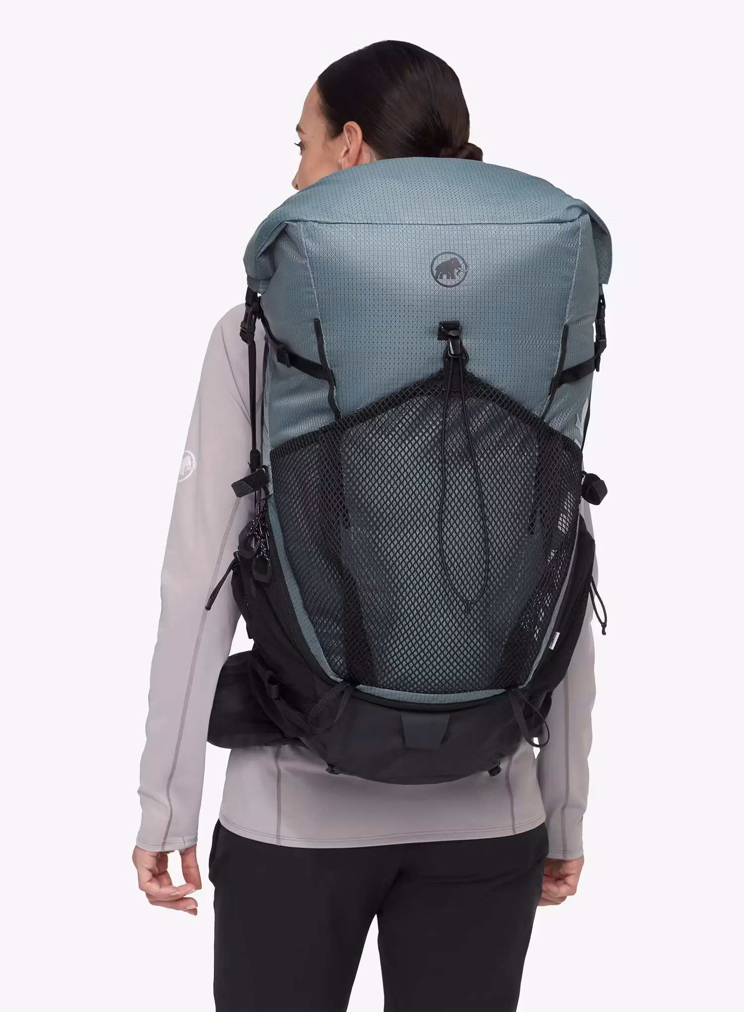 Plecak turystyczny damski Mammut Ducan Spine 50-60 - strata/black