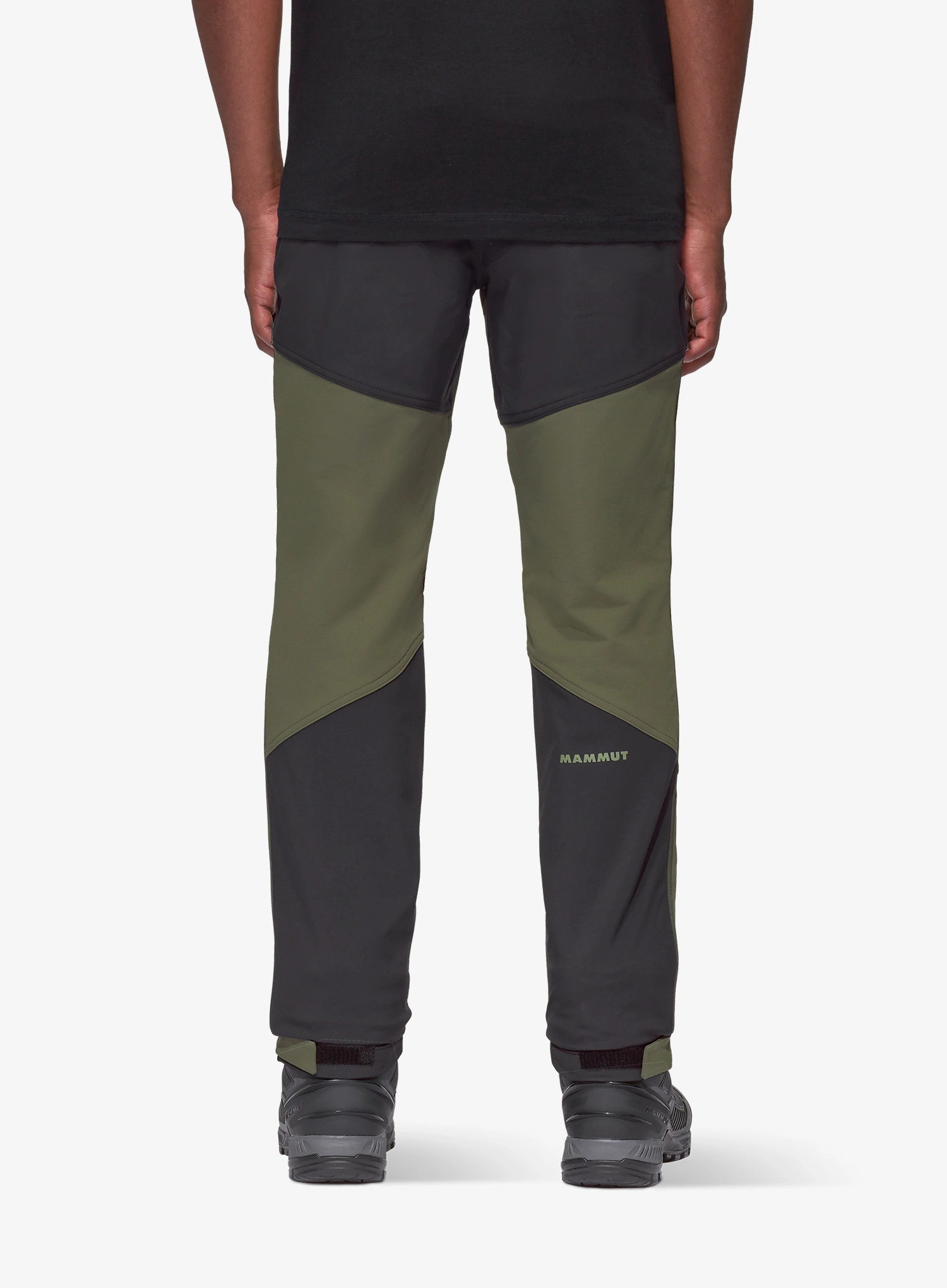 Spodnie softshell Mammut Zinal Guide SO Hybrid Pants - dark marsh/black