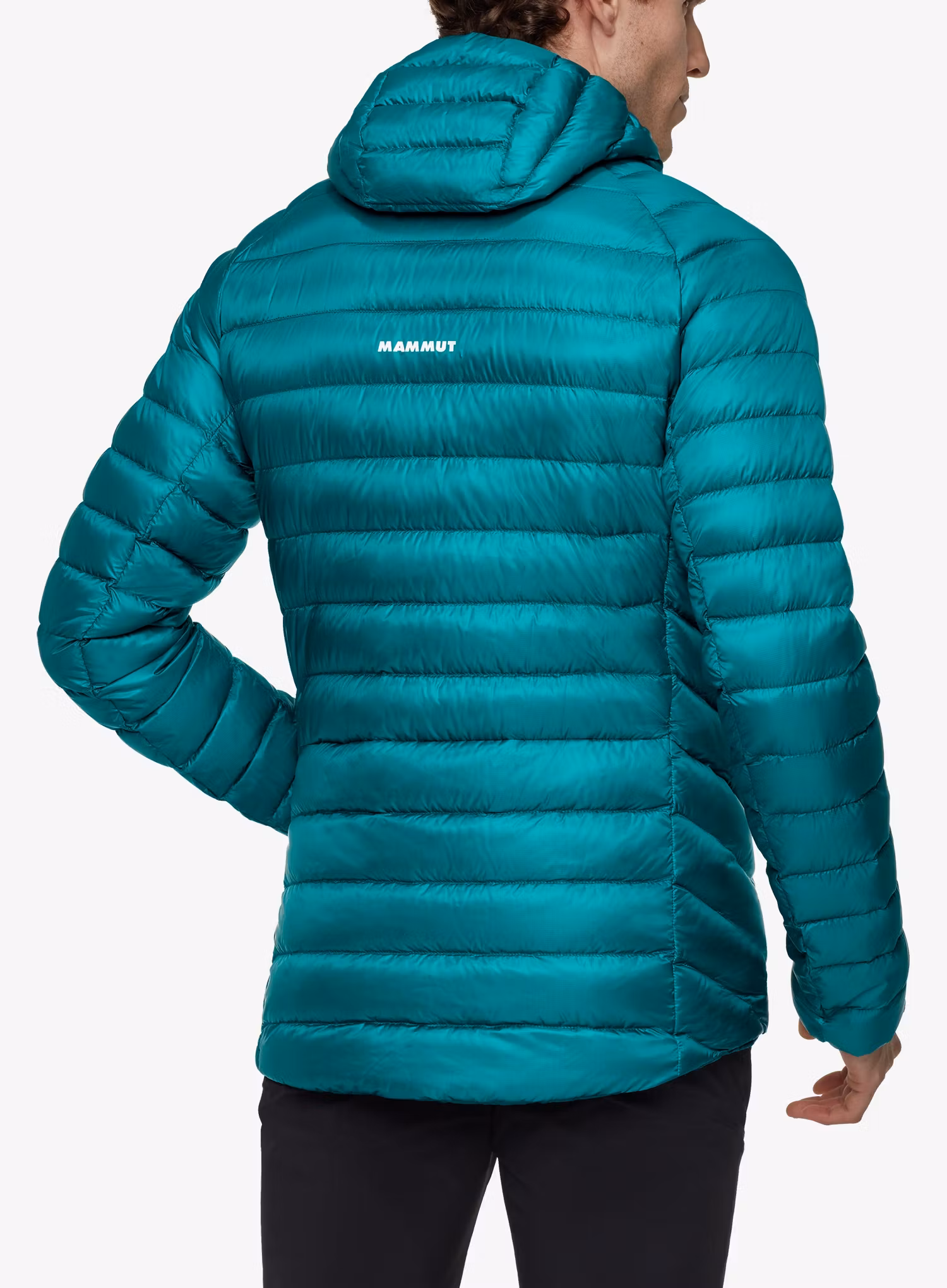 Kurtka puchowa Mammut Broad Peak IN Hooded Jacket - deep teal/black