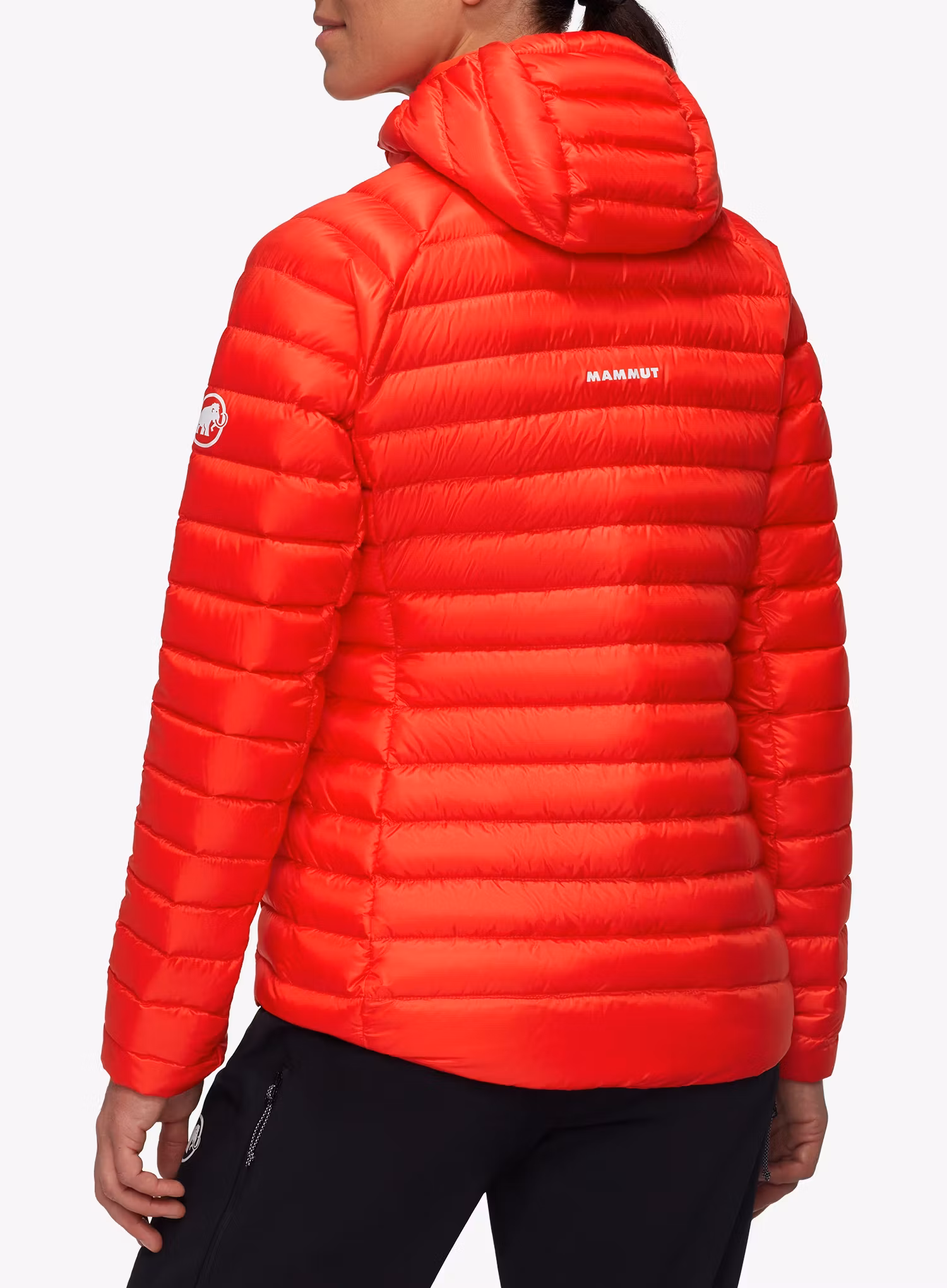 Kurtka puchowa damska Mammut Broad Peak IN Hooded Jacket - mammut red/red