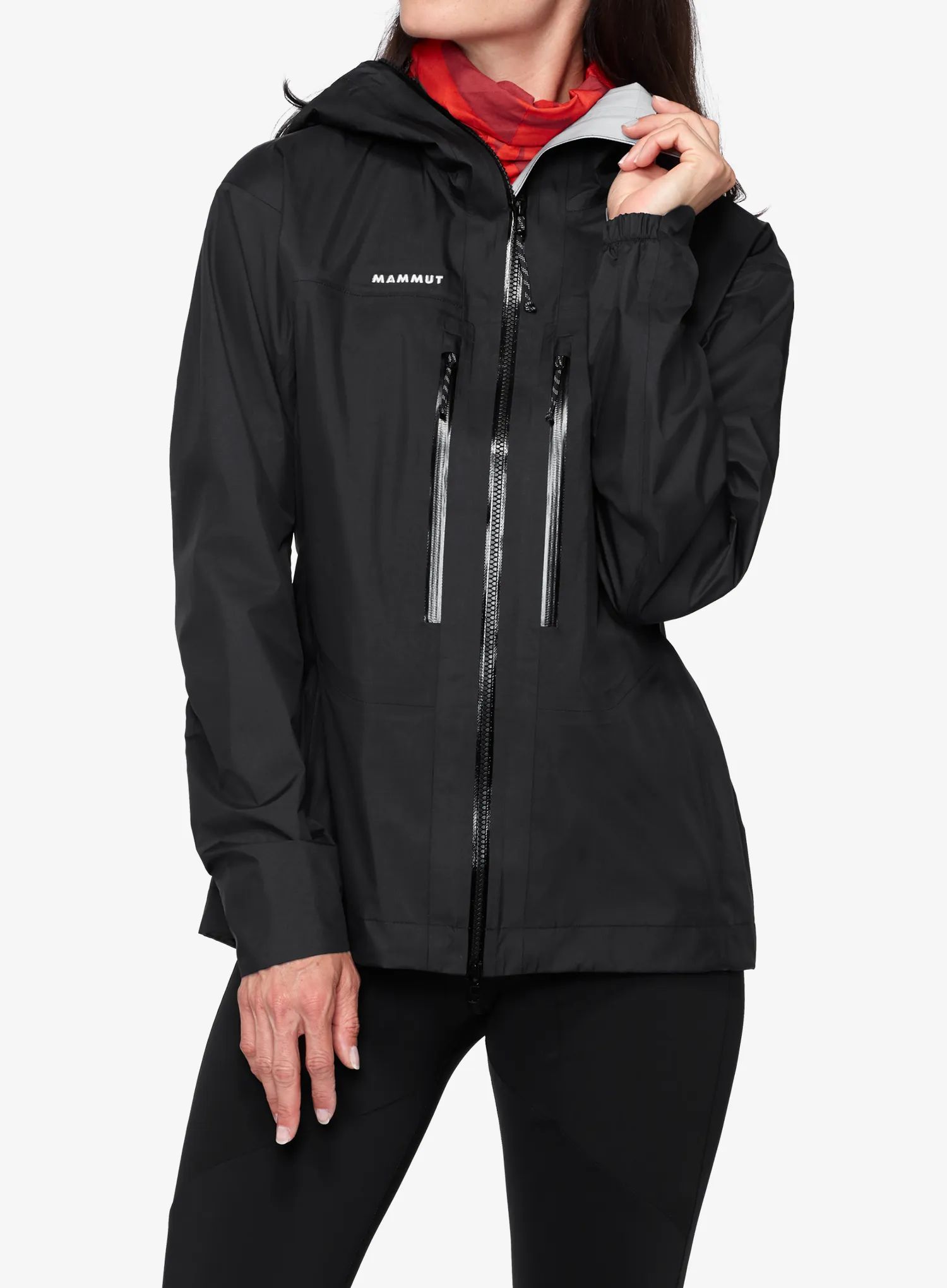 Dámská nepromokavá bunda s membránou Mammut Taiss Light HS Hooded Jacket - black