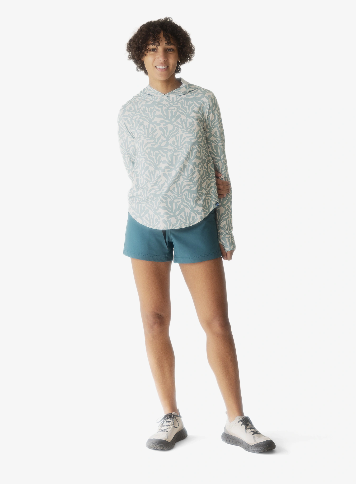 Bluza z kapturem damska Kavu Sunlite Hoodie - mystic garden