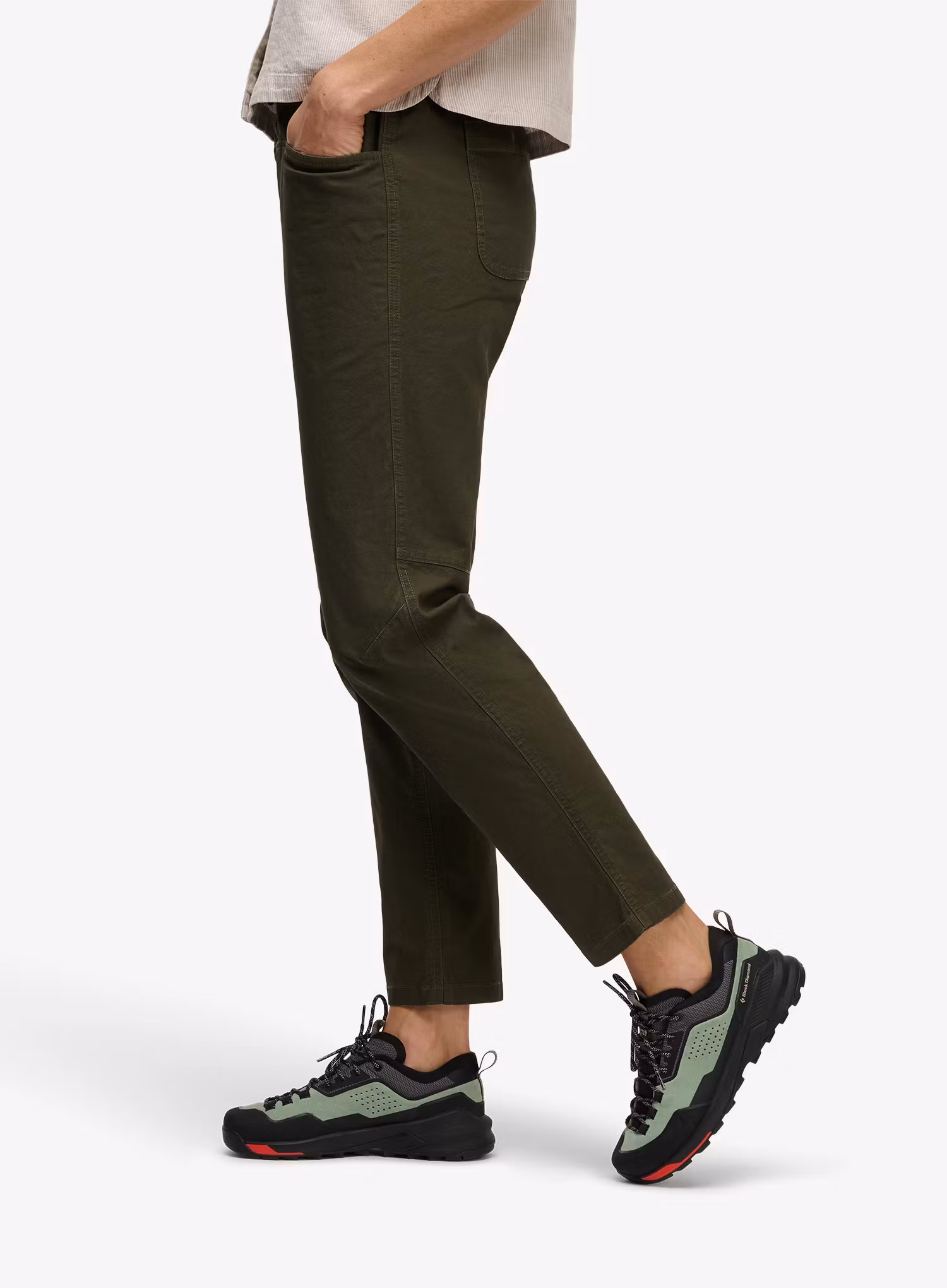 Spodnie wspinaczkowe damskie Black Diamond Ethos Pants - dark moss
