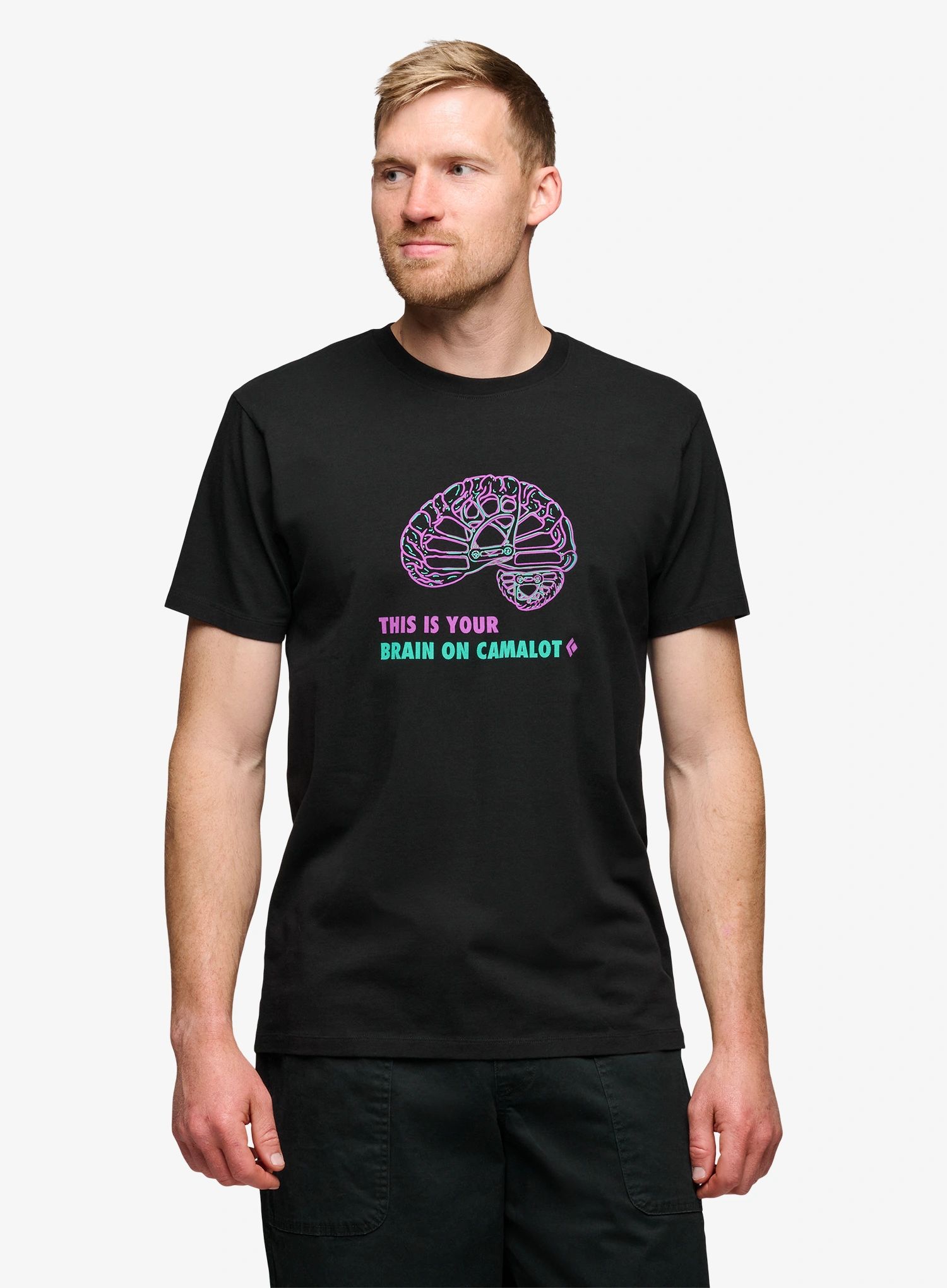 Bavlněné tričko Black Diamond Brain On Camalot Ss Tee - black