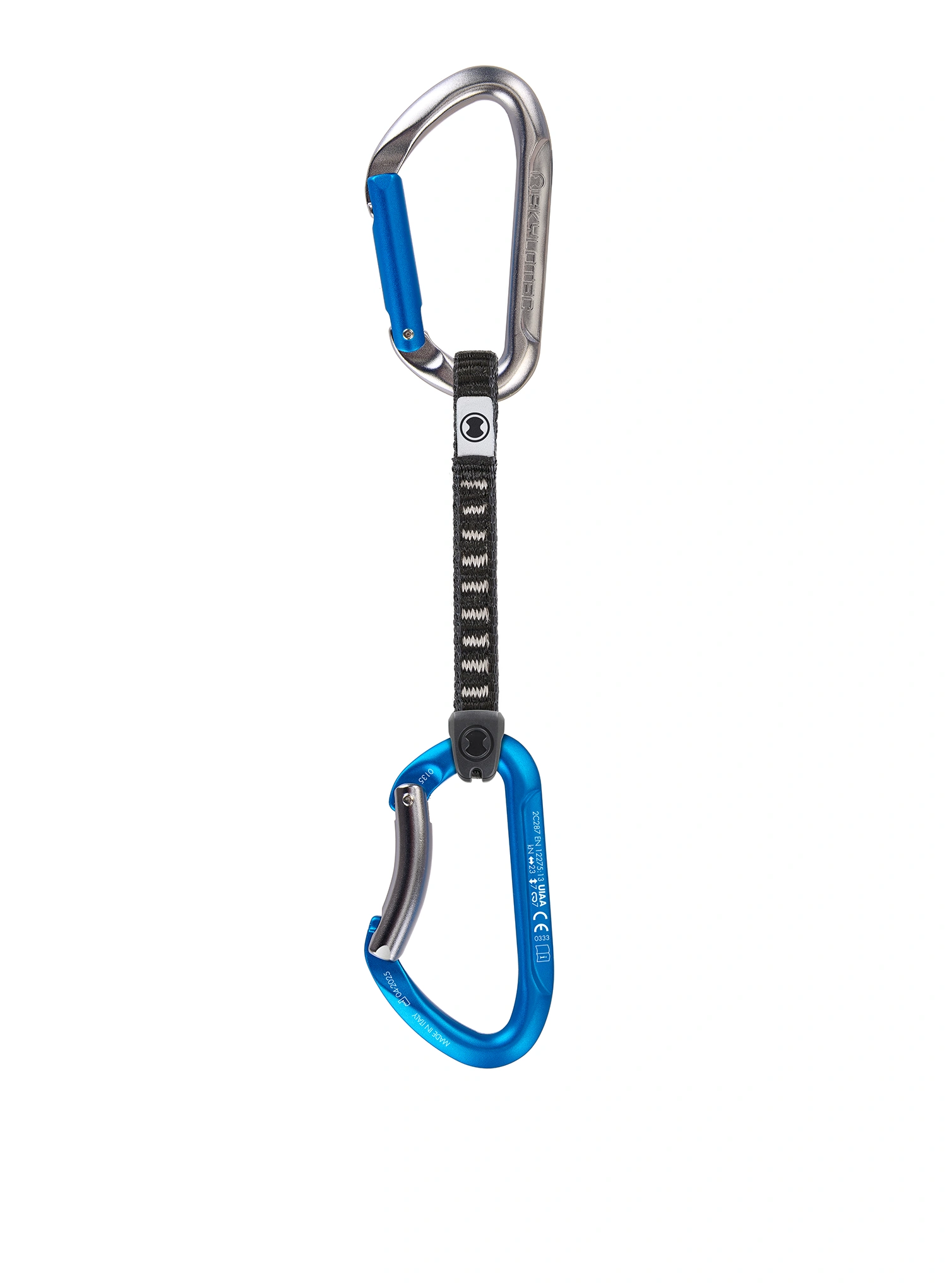 Ekspresy wspinaczkowe SKYLOTEC Salto UL - 6 Pack 12 cm - titanium/electricblue