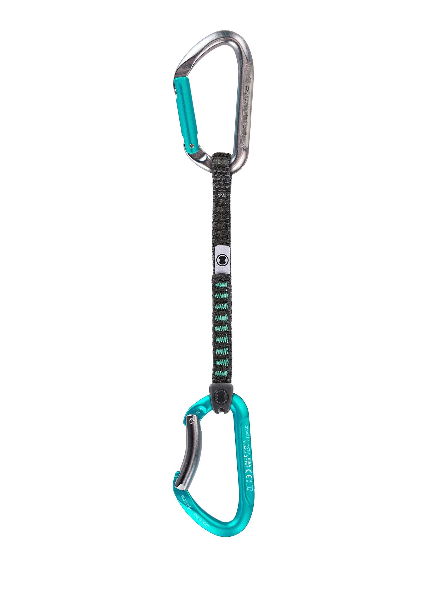 Expreska SKYLOTEC Salto UL 17 cm - titanium/aquamarine