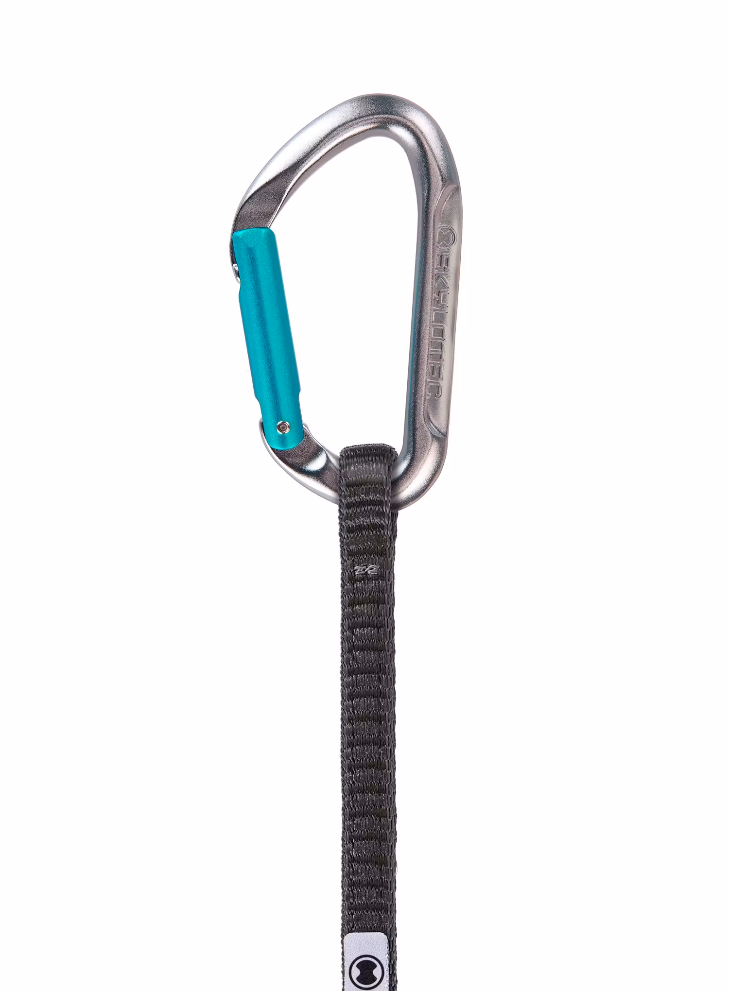 Ekspres wspinaczkowy SKYLOTEC Salto UL 22 cm - titanium/aquamarine