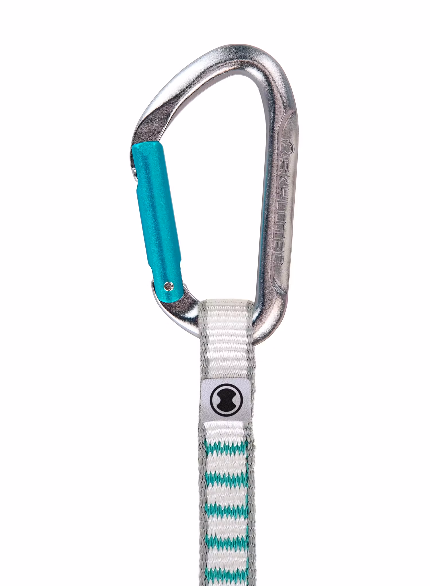 Ekspres wspinaczkowy SKYLOTEC Salto NY 12 cm - titanium/aquamarine
