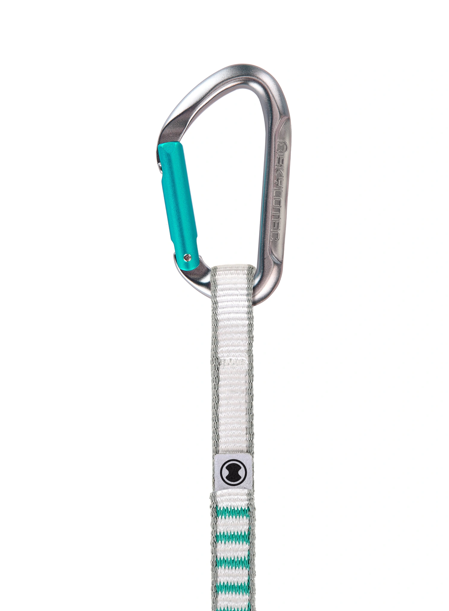 Ekspres wspinaczkowy SKYLOTEC Salto NY 17 cm - titanium/aquamarine