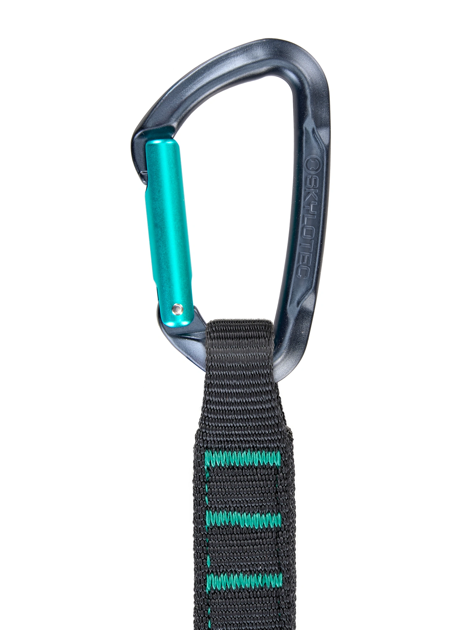 Ekspres wspinaczkowy SKYLOTEC Lime Set NY Pro 12 cm - anthracite/aquamarine