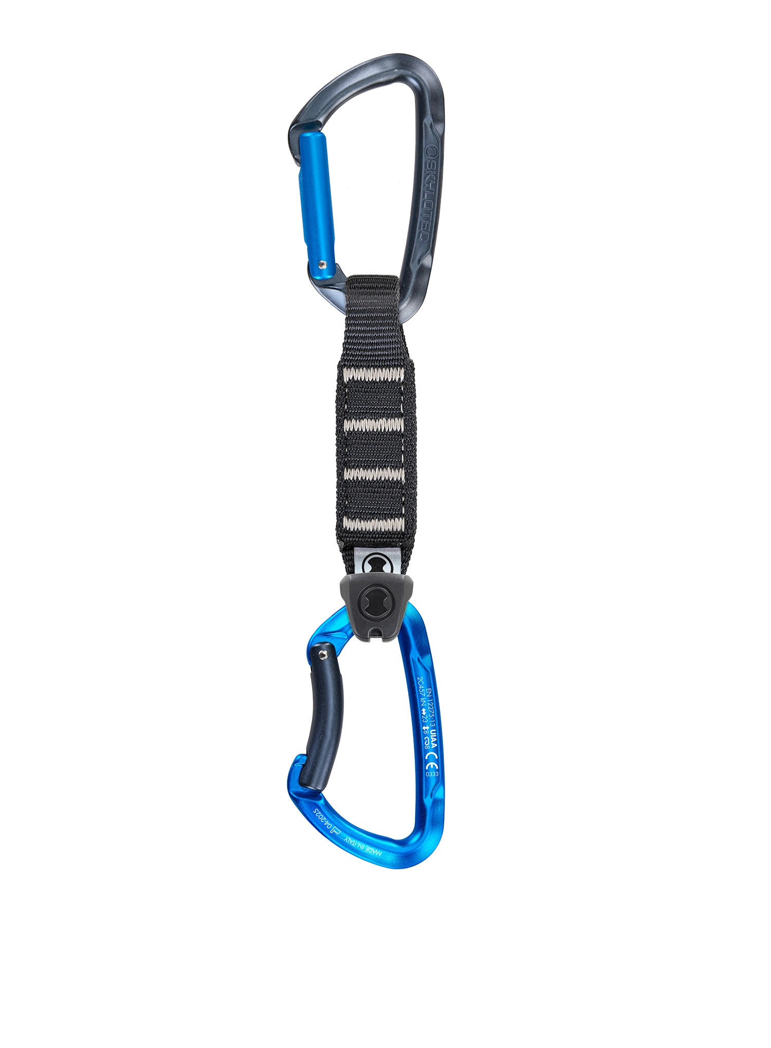 Ekspresy wspinaczkowe SKYLOTEC Lime Set NY Pro - 6 Pack 12 cm - anthracite/electricblue
