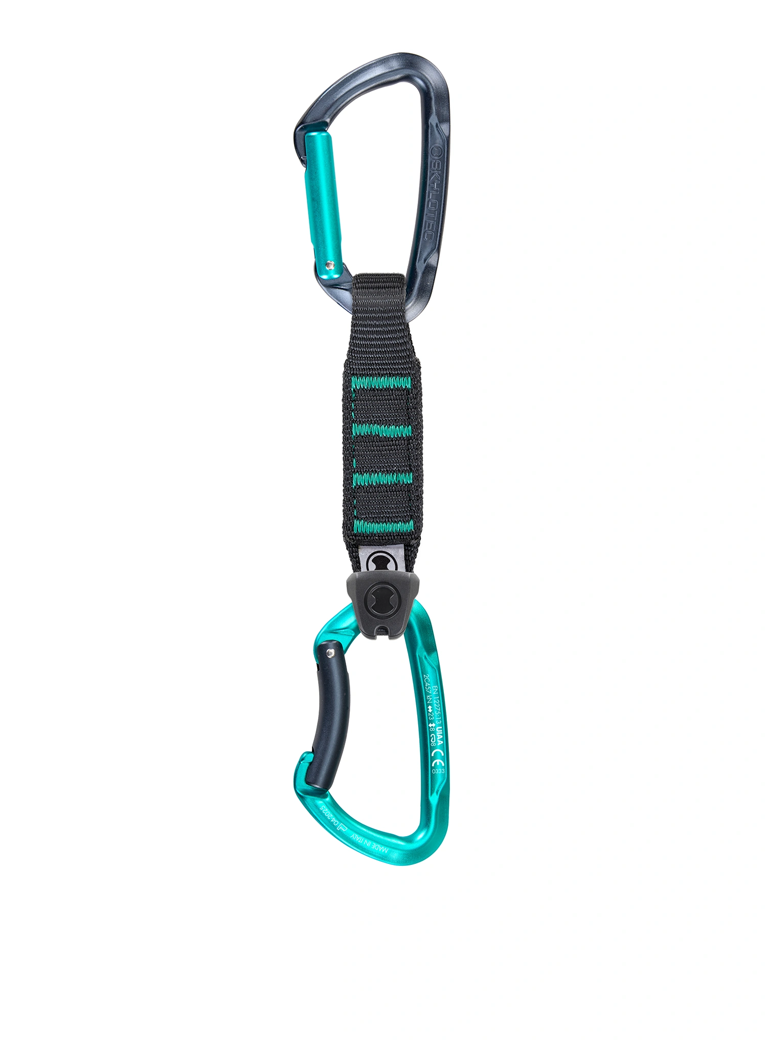 Ekspresy wspinaczkowe SKYLOTEC Lime Set NY Pro - 6 Pack 12 - anthracite/aquamarine