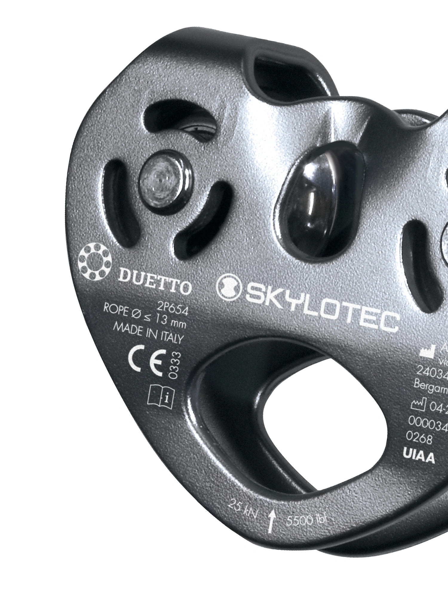 Bloczek podwójny SKYLOTEC Duetto - grey