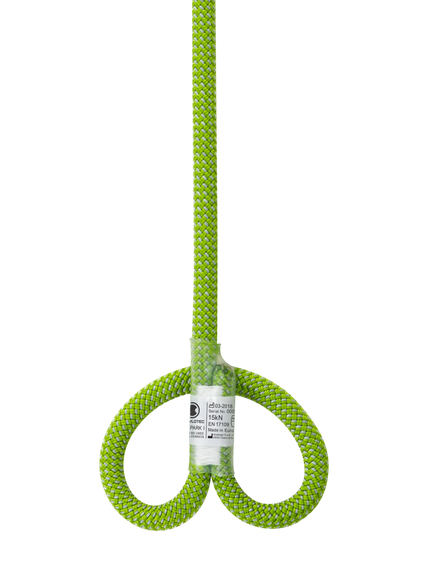 Lonża SKYLOTEC Adv Park I 45 cm - green/grey