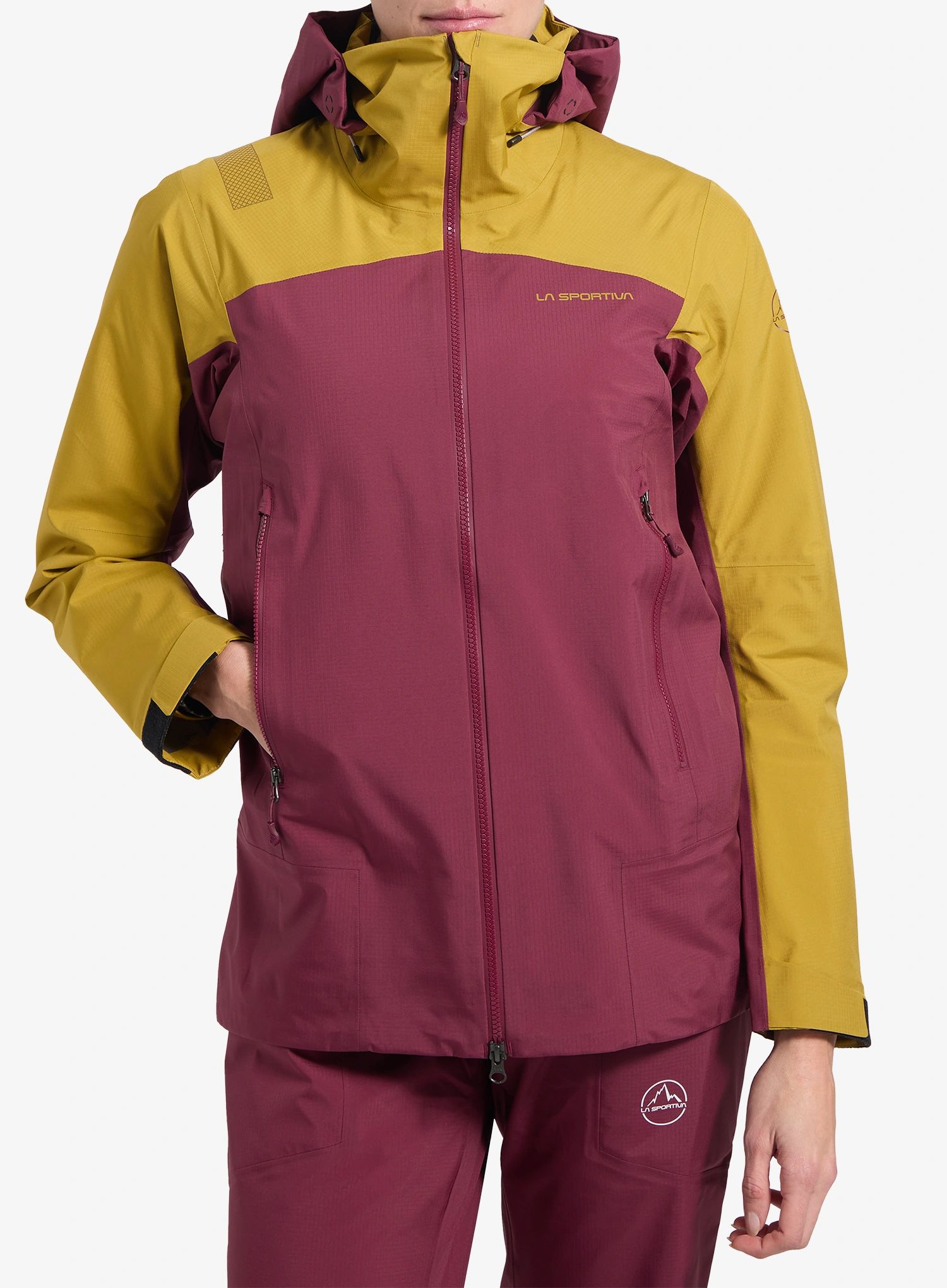 Dámská nepromokavá bunda s membránou La Sportiva Alpine Guide GTX Perfomance Jacket - redwood/savana
