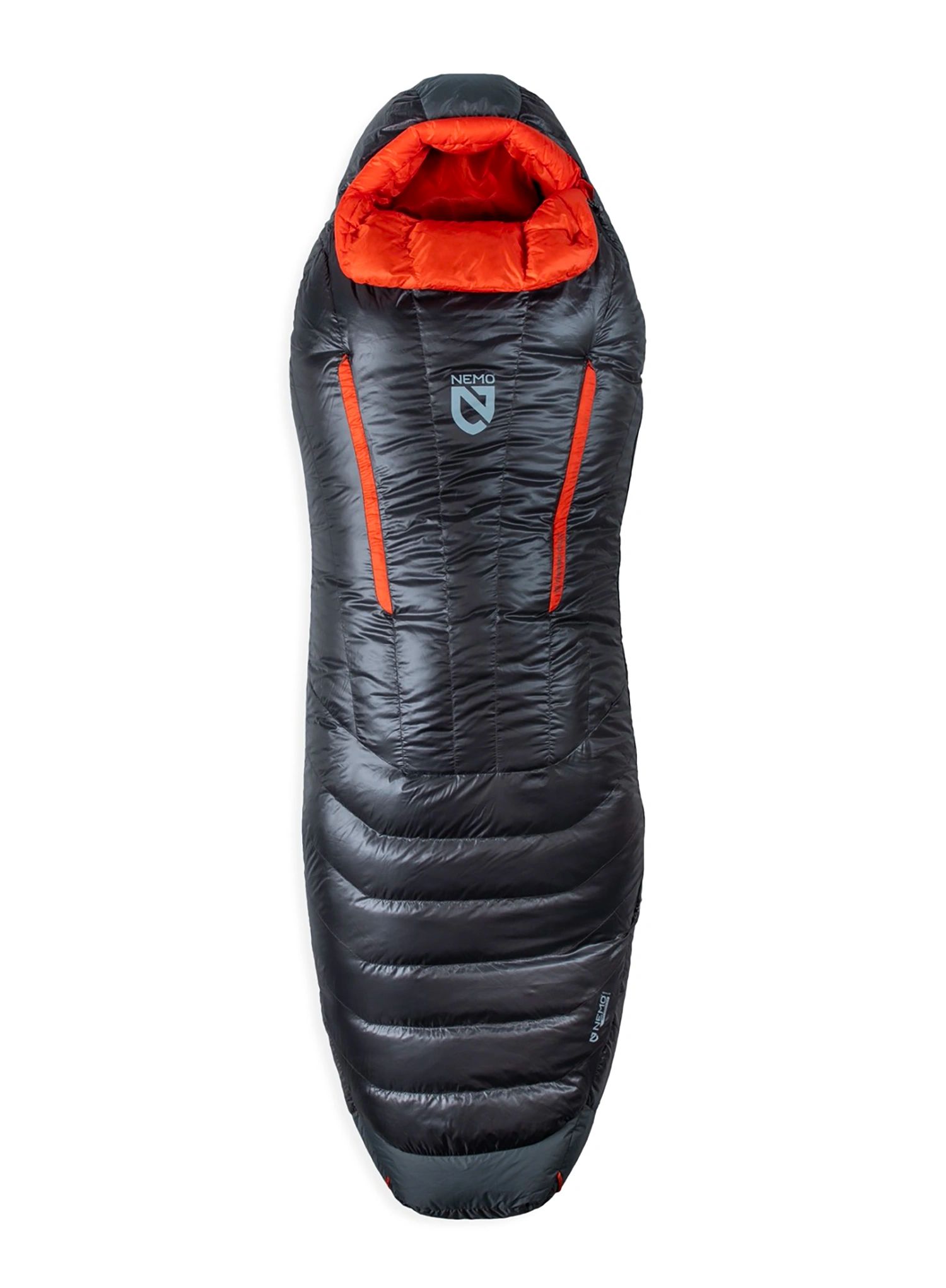 Péřový spacák Nemo Riff 15 Long (198 cm) - goodnight gray