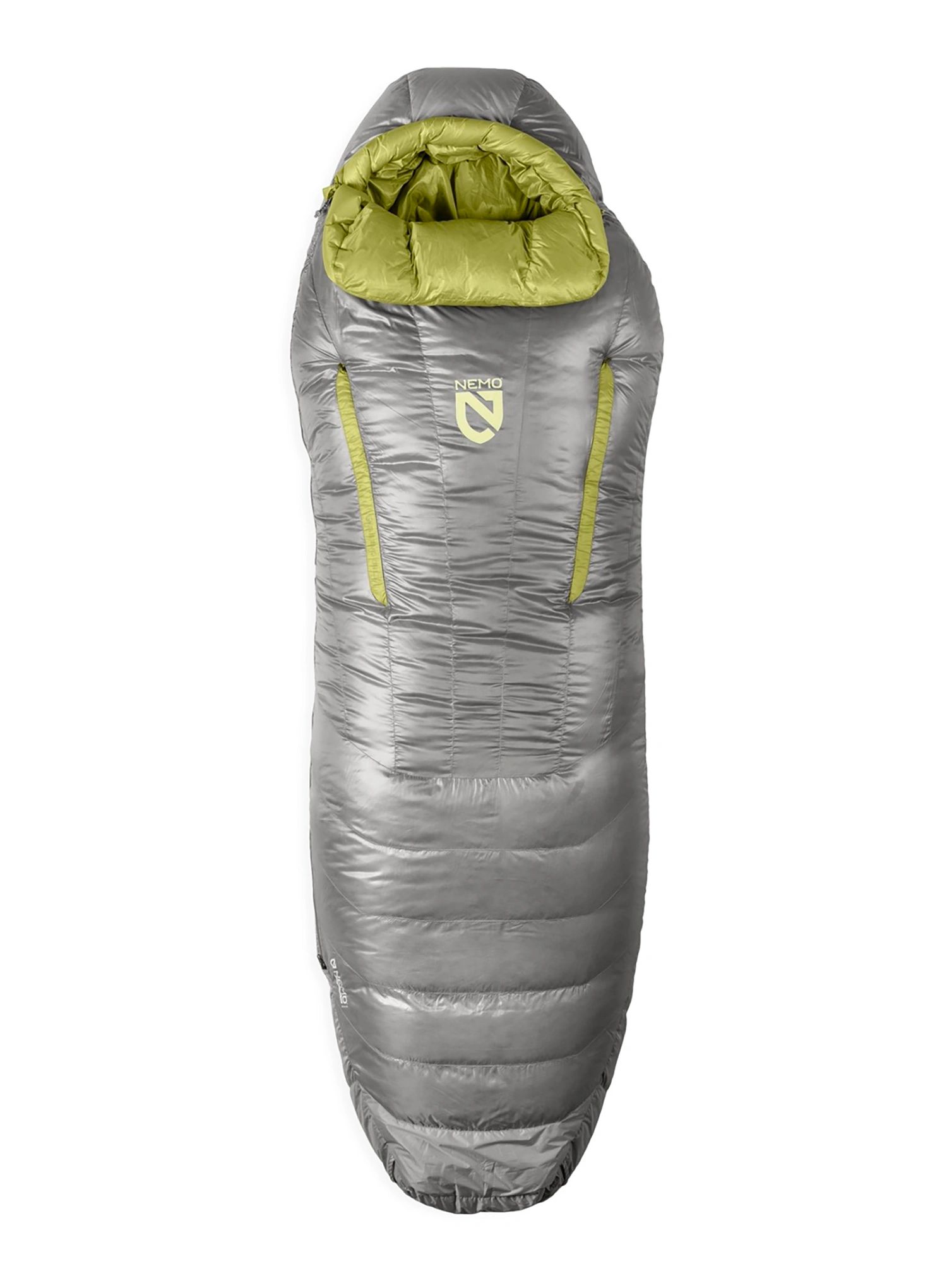 Dámský péřový spacák Nemo Riff 15 Long (183 cm) - titanium