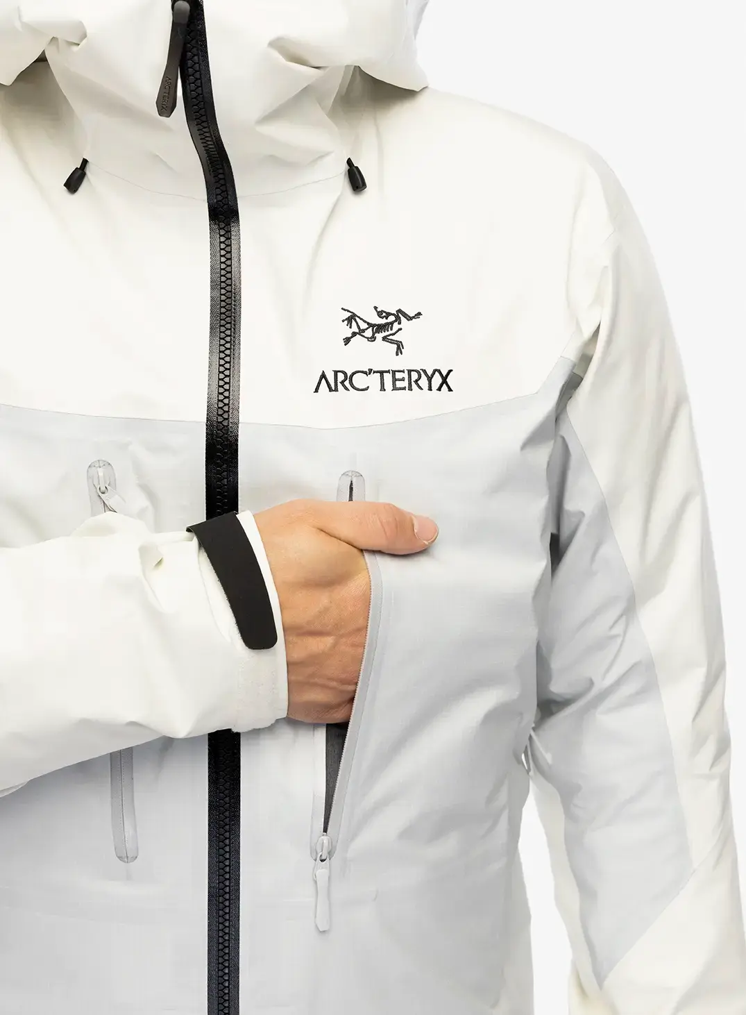 Kurtka GORE TEX Arcteryx Alpha Jacket - arctic silk/solitude