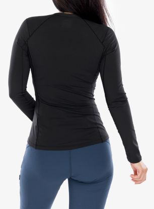Bluza termoaktywna damska Arcteryx Rho Crew Neck LS - black/black