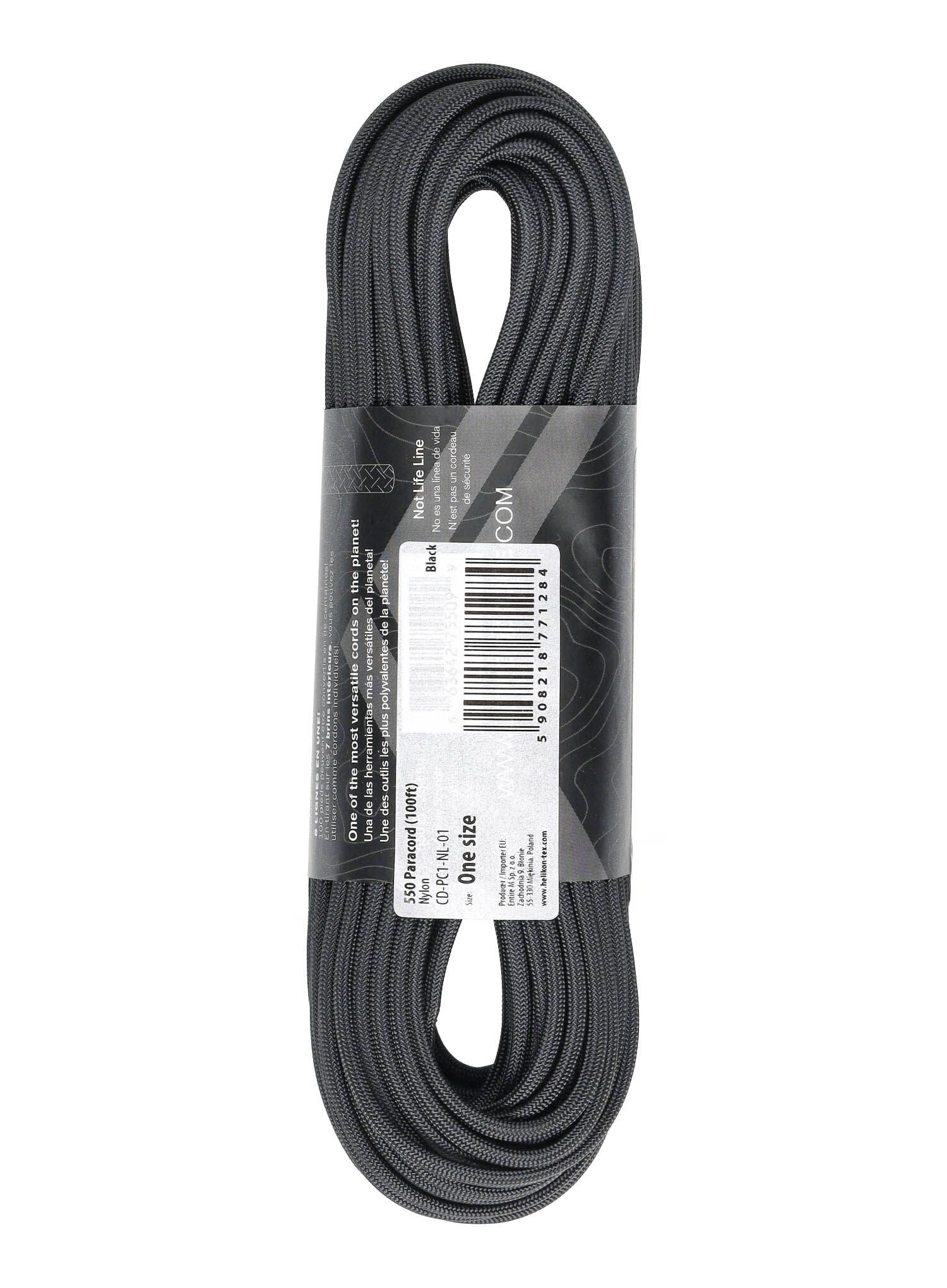 Repsznur Atwood Rope MFG 550 Paracord 30 m - black
