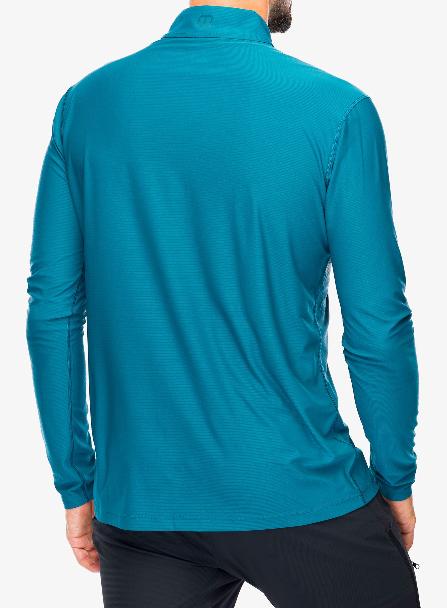 Bluza męska Berghaus 24/7 Tech Tee LS HZ - deep ocean