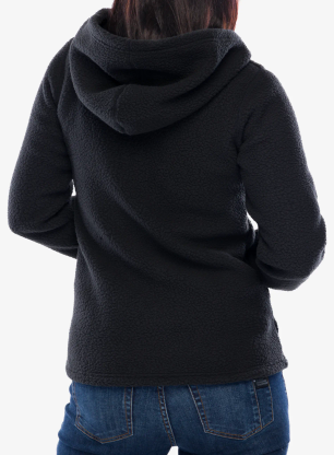 Polar damski z kapturem Berghaus Darria FZ Hooded Jacket - black/black