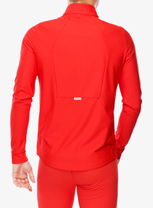 Bluza bez kaptura Maloja Goldammer - fire red