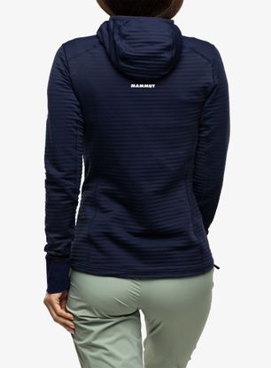 Bluza trekkingowa damska Mammut Taiss Light ML Hooded Jacket - marine