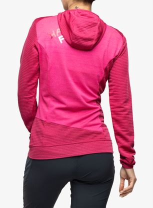 Bluza z kapturem damska Karpos Nuvolau Fleece - cherries jubilee/innuendo