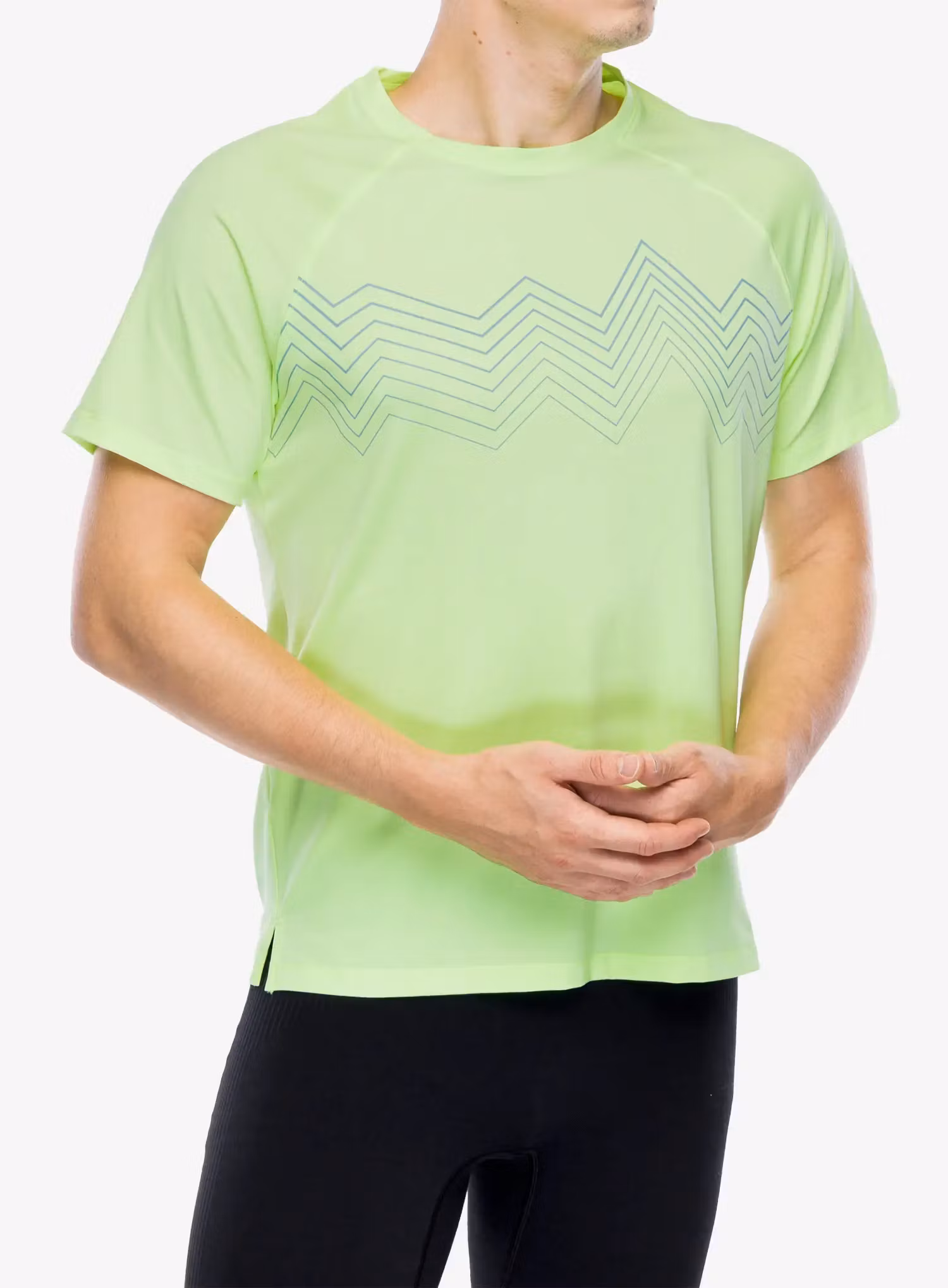 Koszulka szybkoschnąca Brooks Atmosphere Short Sleeve 2.0 - lime/elevate