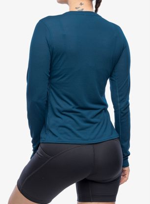 Bluza damska bez kaptura Brooks Distance Long Sleeve 3.0 - htr ocean drive