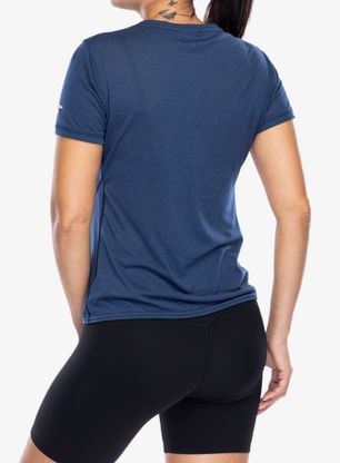 Koszulka biegowa damska Brooks Distance Short Sleeve 3.0 - ocean/brooks