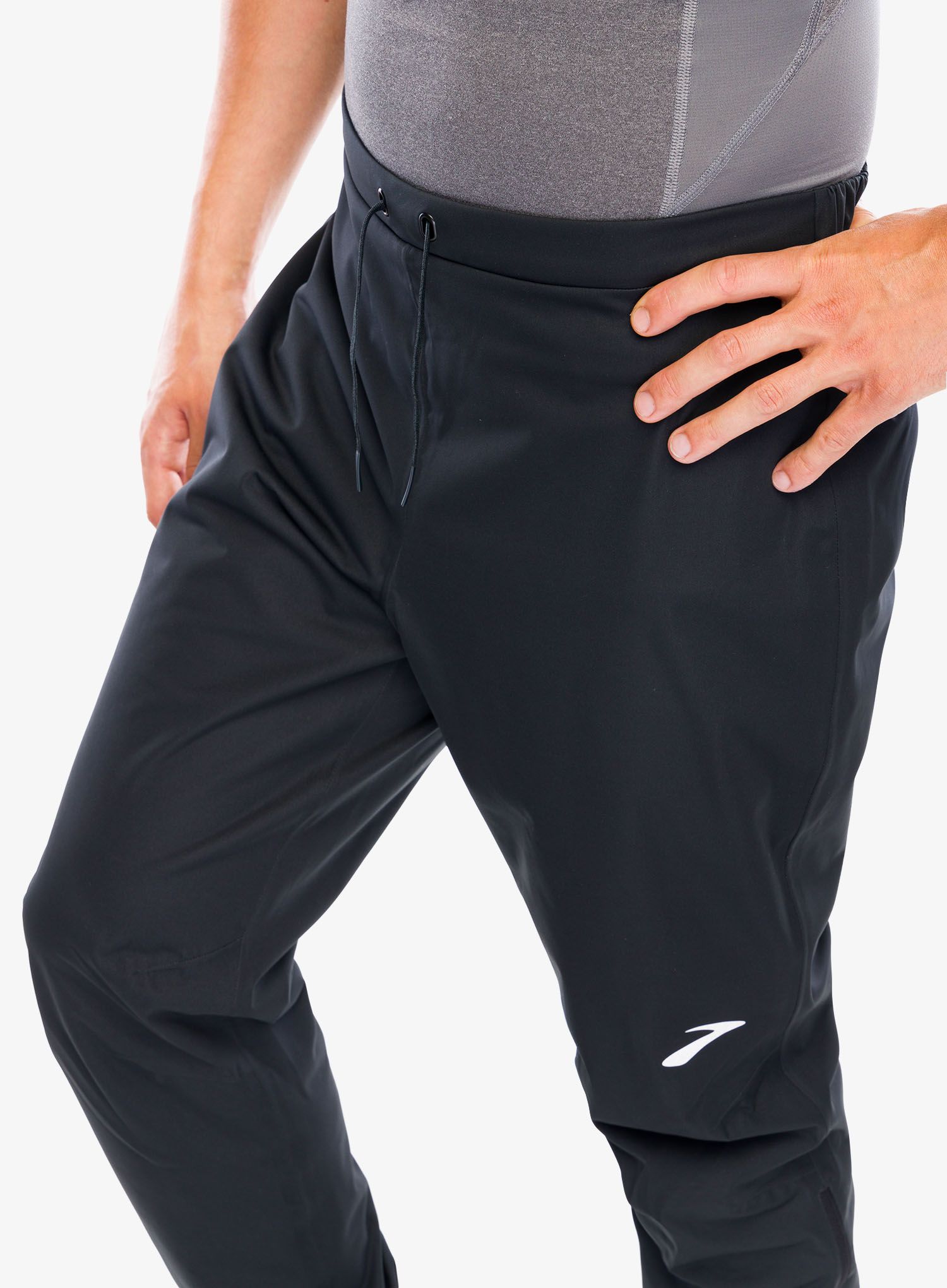 Spodnie do biegania Brooks High Point Waterproof Pant - black