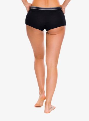 Bokserki damskie Brubeck Active Wool Boxer Shorts - black