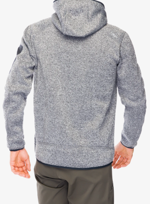 Kurtka polarowa CMP Borgis Fix Hood Jacket - ice/titanio/nero