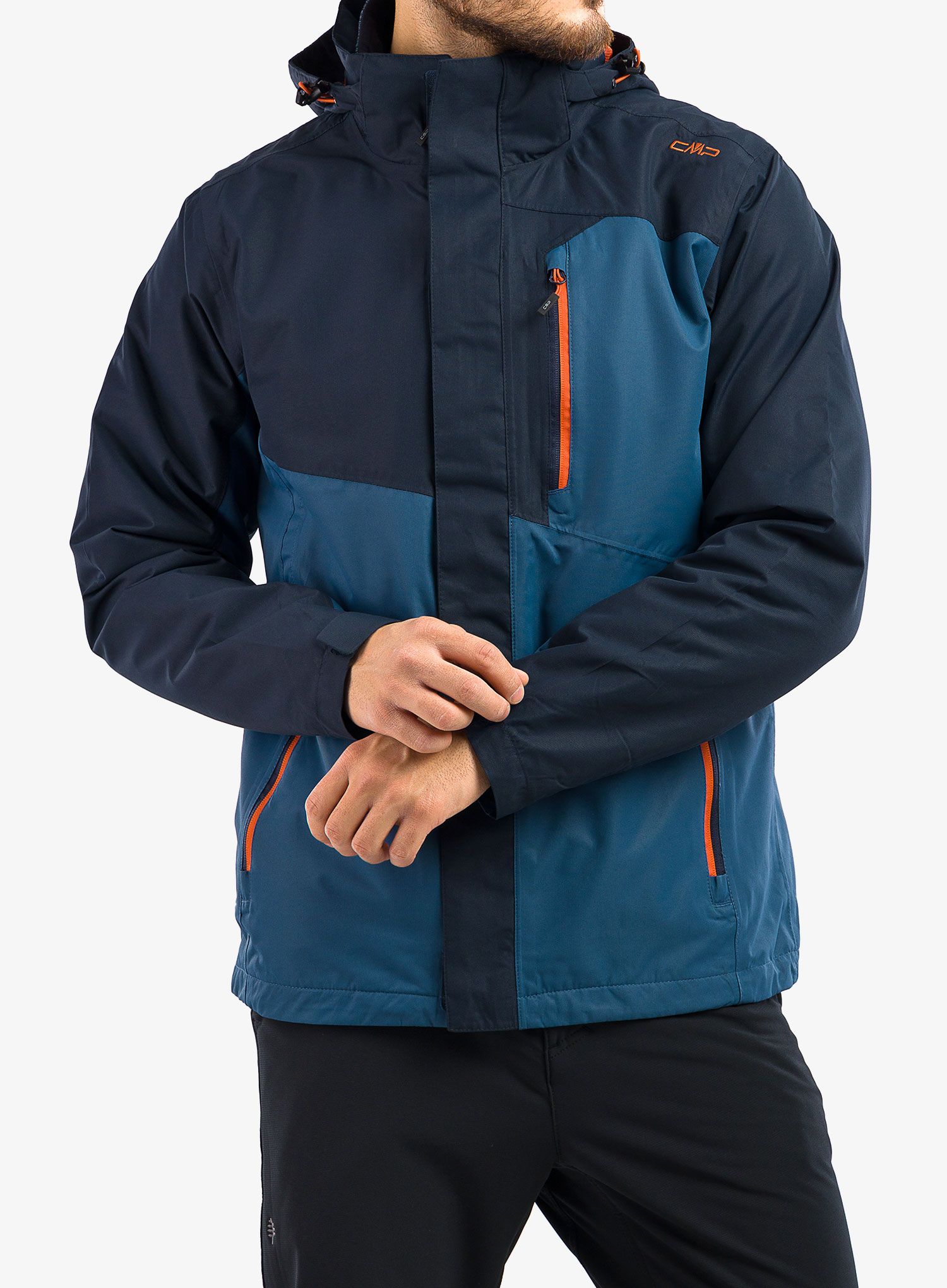 Kurtka 3w1 CMP Hugo Jacket Zip Hood - black blue