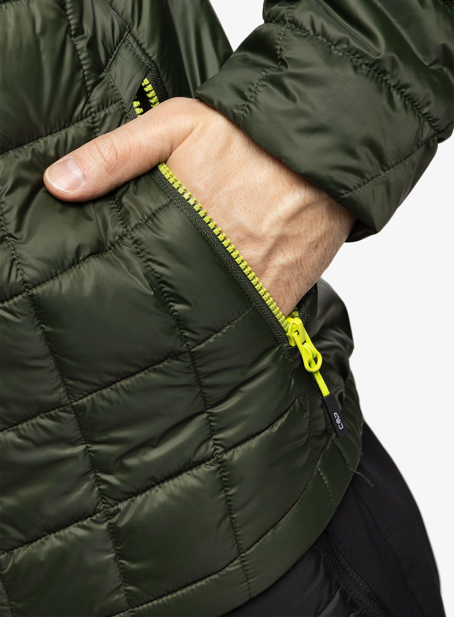Kurtka ocieplana CMP Jacket Fix Hood Master - oil green