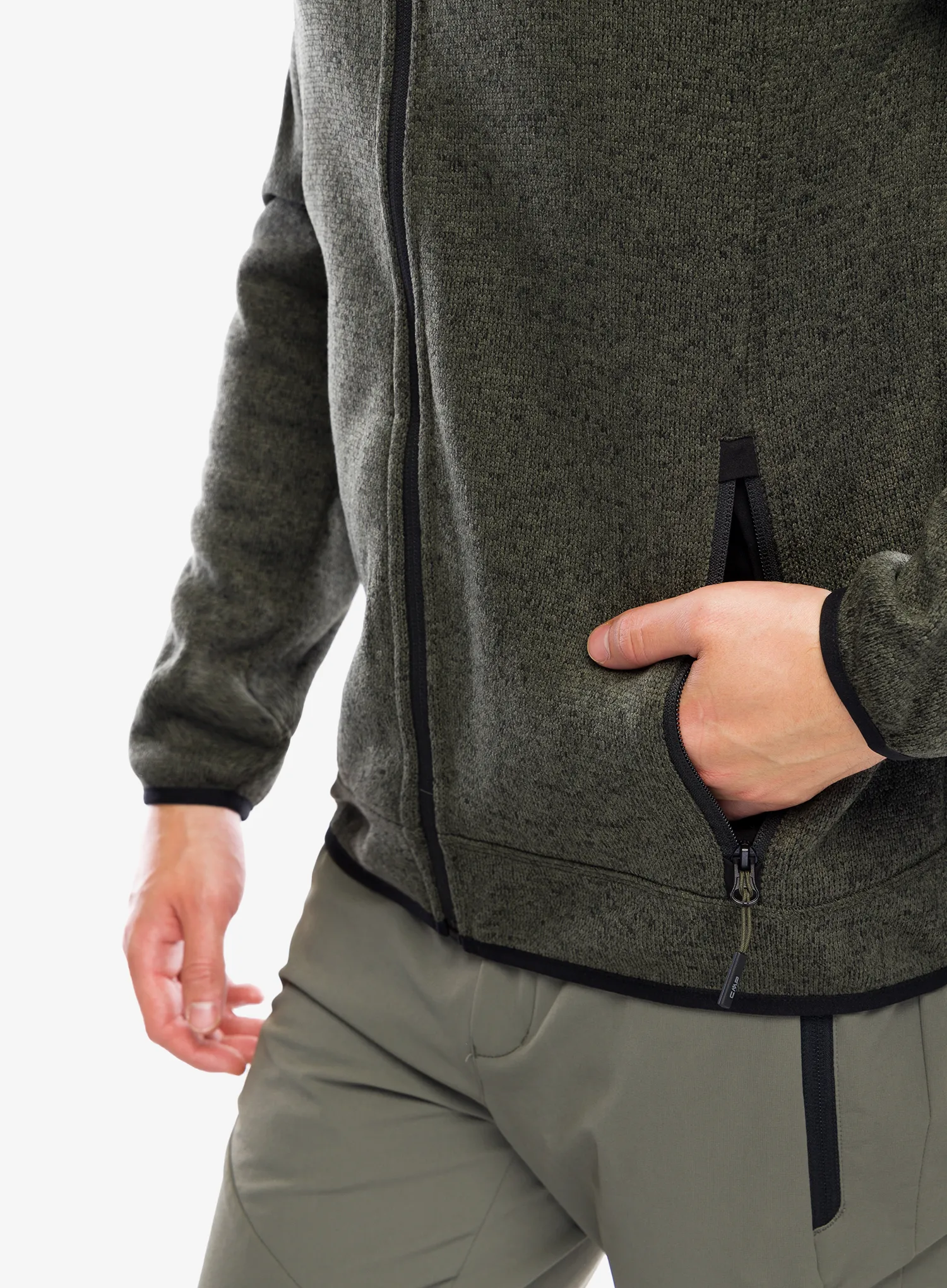 Polar CMP Perl Jacket Knitted - olive/nero