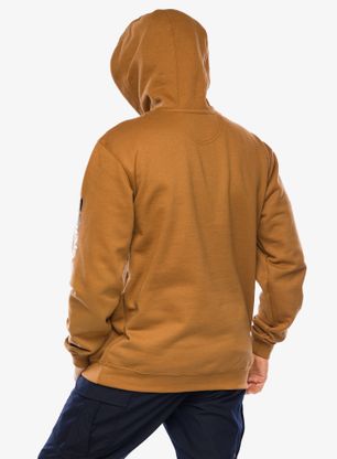 Bluza Carhartt Sleeve Logo Hooded Sweatshirt - carhartt brown
