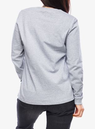 Bluzka damska z długim rękawem Carhartt Workwear Logo L/S T-Shirt - heather grey