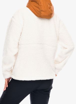 Polar damski Columbia Boundless Discovery Hooded Sherpa - chalk/camel brown