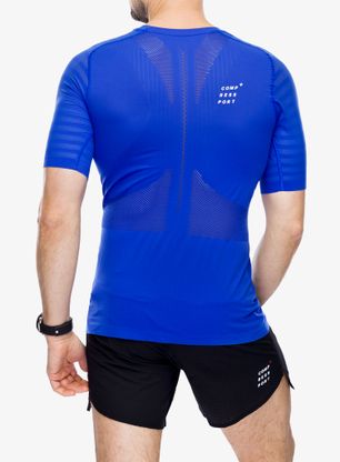 Koszulka do biegania Compressport Racing SS T-Shirt - dazz blue