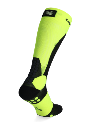 Skarpety skiturowe Compressport Ski Touring Full Socks - safe yellow/black