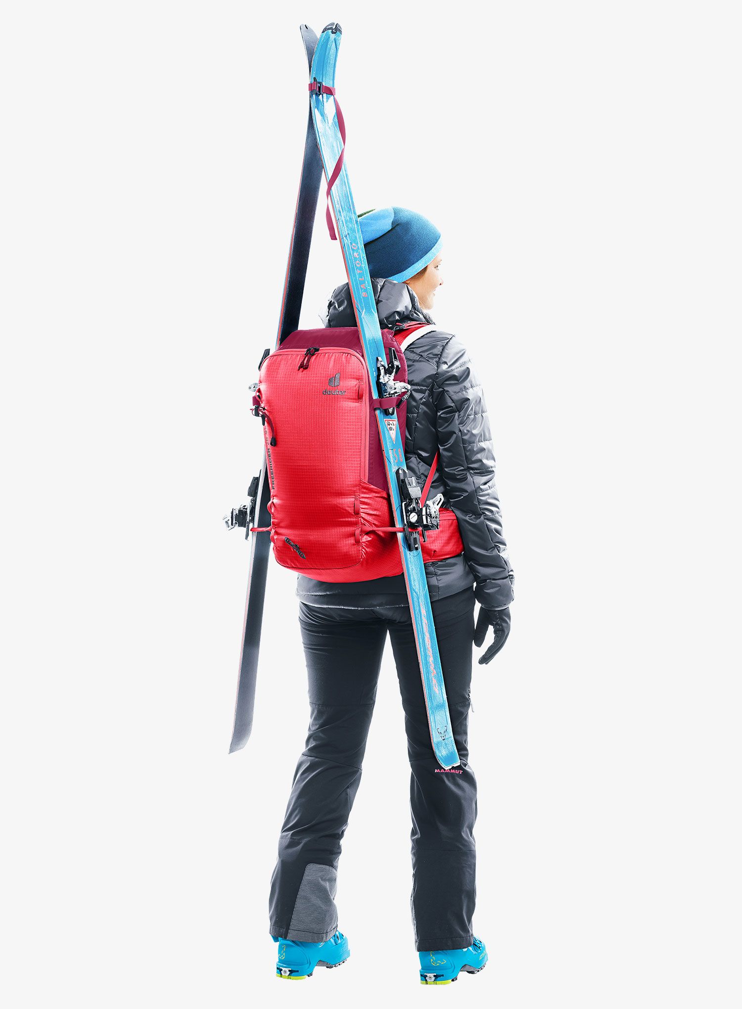 Plecak skiturowy Deuter Freerider 28 SL - hibiscus/ruby