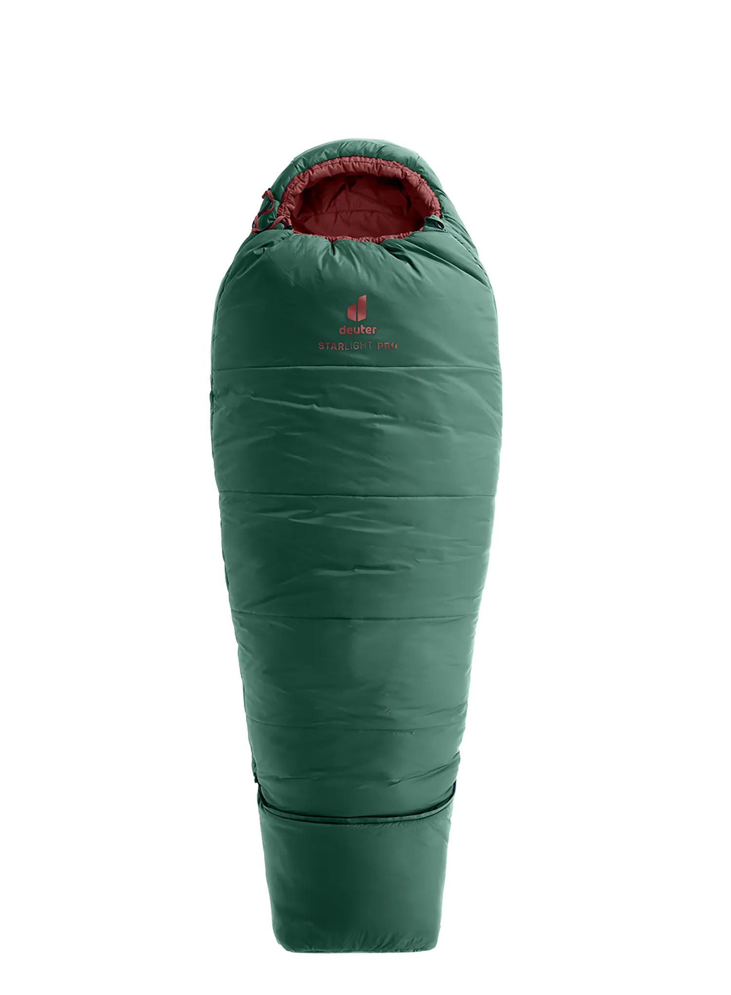 Śpiwór dziecięcy Deuter Stralight Pro (130–170 cm) - seagreen/redwood