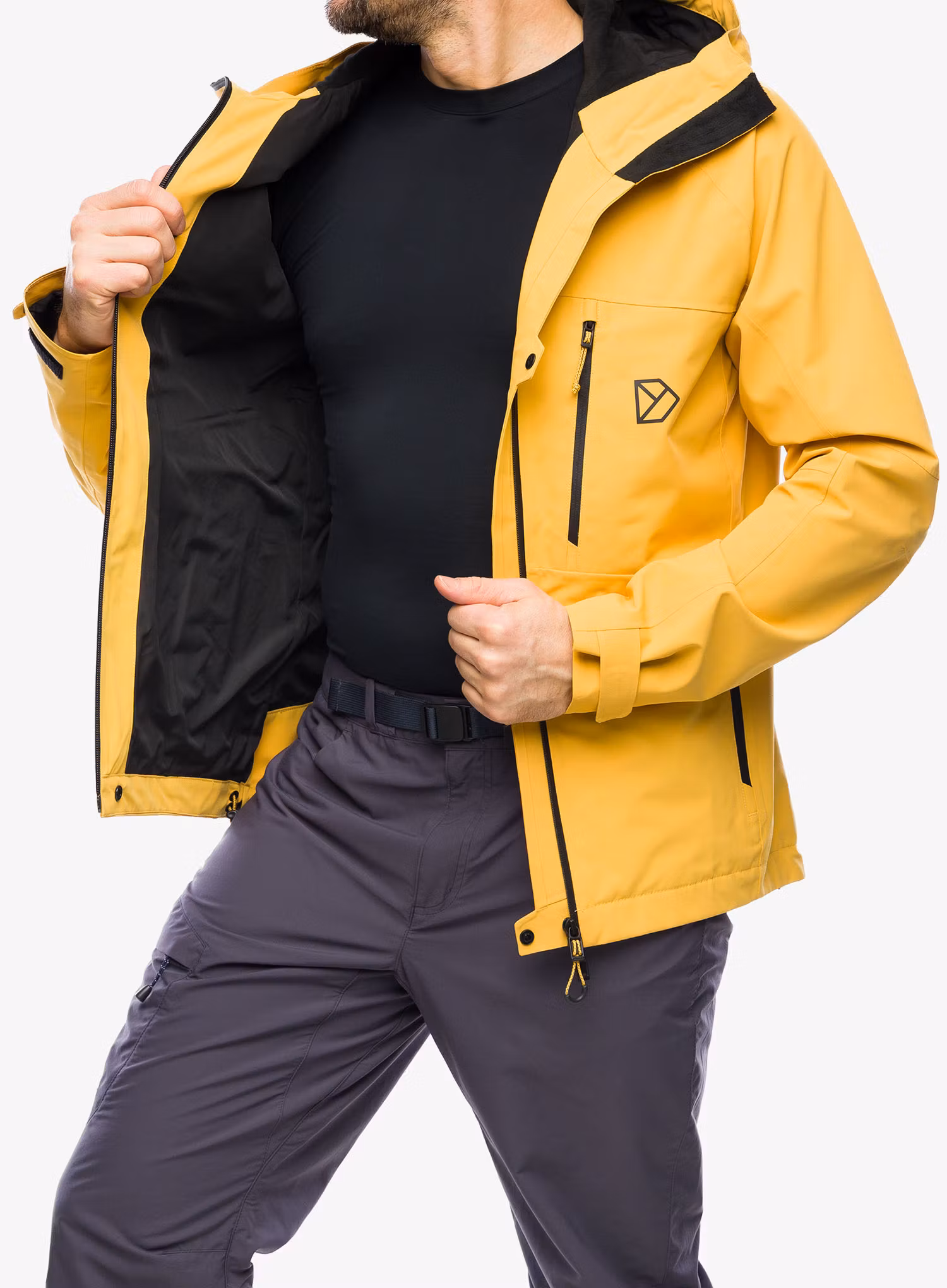 Kurtka przeciwdeszczowa Didriksons Indus Jacket 2 - mustard