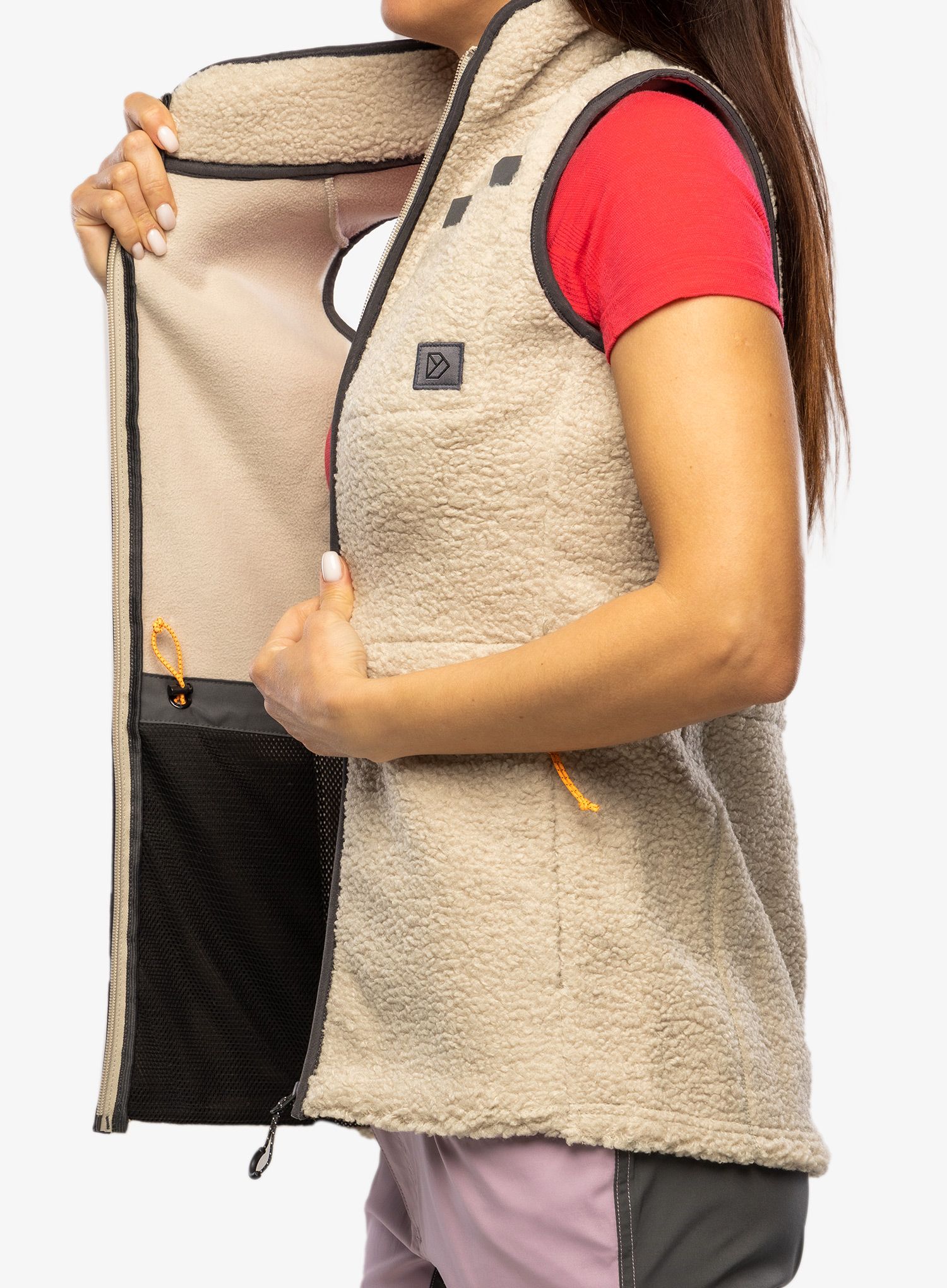 Kamizelka damska Didriksons Libra Vest - light beige