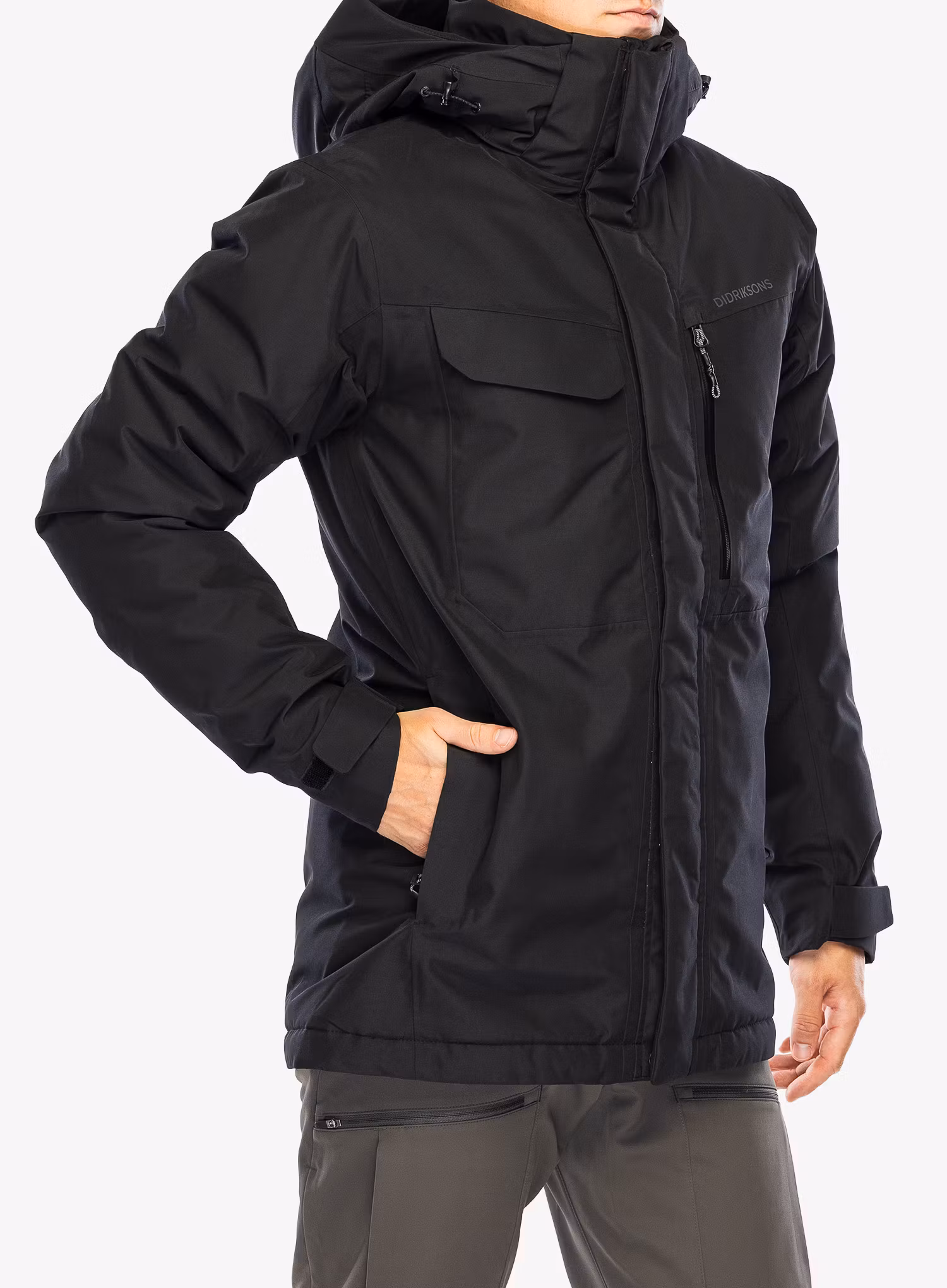 Kurtka ocieplana Didriksons Stefan Jacket - black