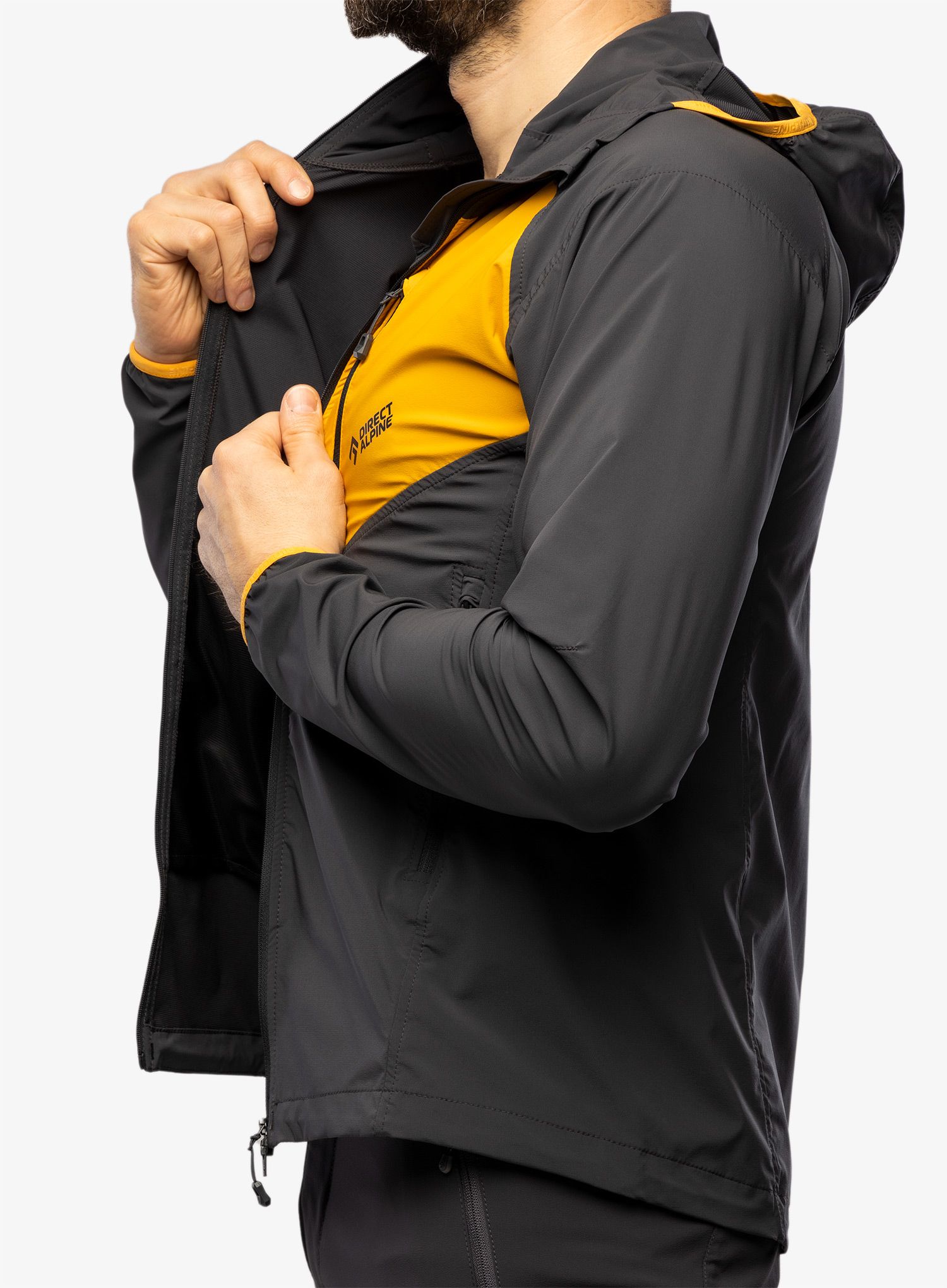 Kurtka przeciwwiatrowa Direct Alpine Dru Light - anthracite/mango