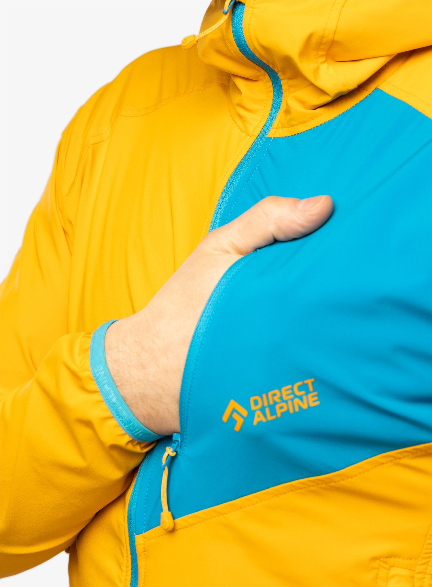 Kurtka przeciwwiatrowa Direct Alpine Dru Light - mango/ocean